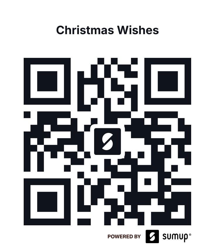 Scan to donate via SumUp